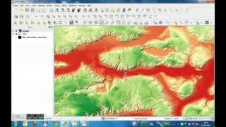 Hele Danmarks Højdemodel i QGIS af Septima [upl. by Okiam943]