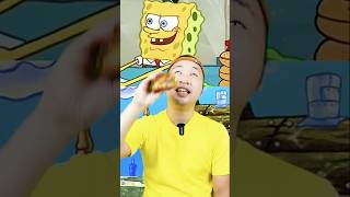 Makan makanan spongebob krabby patty asmr mukbang shorts [upl. by Sibbie]