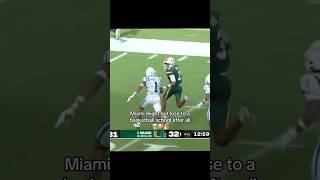 This Miami offense is CRAZY youtubeshorts collegefootball footballshorts football [upl. by Victor]