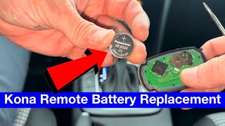 Hyundai Kona Remote Key Fob Battery Replacement [upl. by Bengt]