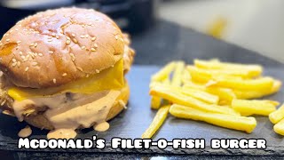 McDonalds FiletOFish Burger  Fish Sandwich recipe momkitchenz5304 [upl. by Artimed]