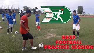 BKSP Football training session by coach Faruk Hossain [upl. by Gurolinick]