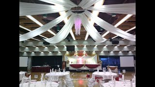 Wedding Decoration Ideas banquet hall decorations by Noretas Decor Inc [upl. by Anaimad]