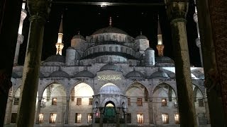 Fajr Adhan at the Blue Mosque Sultan Ahmed Mosque Istanbul [upl. by Enilrad]