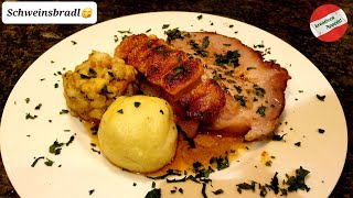 Schweinsbraten mit perfekter Kruste  Ein Schmankerl der Österreichischen Küche 😋 [upl. by Elianora]