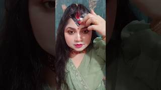 lets try Bengali style sindoor 😍youtubeshorts makeup foryou trending shortsfeed viralvideo [upl. by Anikas]