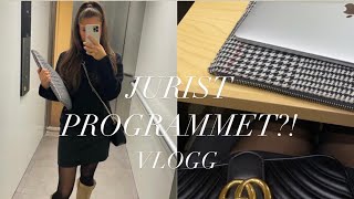 JAG KOM IN PÅ JURIST PROGRAMMET VLOGG [upl. by Lenwood]