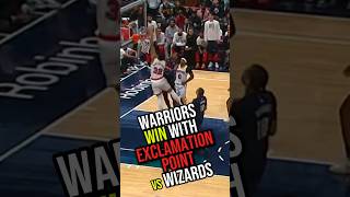 WARRIORS WIN WITH EXCLAMATION POINT vs Wizards  Highlights Nov 4 2024 goldenstatwarriors [upl. by Ehrenberg642]