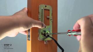 Electronic Keypad Deadbolt  Installation [upl. by Uda506]