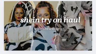 SHEIN TRY ON HAUL AND MORE UNBOXINGclothing tryonhaulshein unboxing vlogmas [upl. by Ennovehs528]