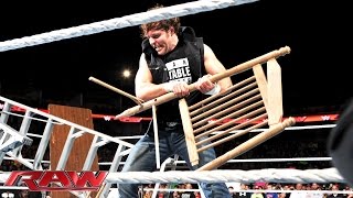 Dean Ambrose sends a message to Bray Wyatt Raw December 1 2014 [upl. by Cychosz]