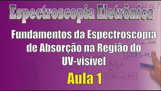 Espectroscopia Eletrônica Aula 1 Fundamentos da Espectroscopia de Absorção na Região do UVvisível [upl. by Taryne]