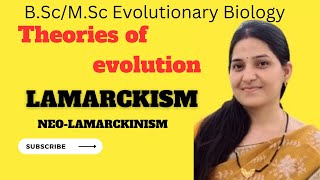 LamarckismNeoLamarckismTheories Of EvolutionBSc Evolutionary Biology [upl. by Garold]