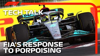 What Steps Are The FIA Taking To Tackle Porpoising  F1 TV Tech Talk  Cryptocom [upl. by Tillie215]