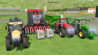 COTTON HARVESTING amp TRANSPORTING IN FS22  FARMING SIMULATOR 22 [upl. by Inafit697]