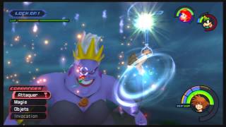 Kingdom Hearts Final Mix  Combat contre Ursula Géante [upl. by Chaworth]