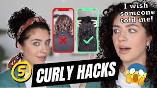 5 CURLY HAIR HACKS  I wish I knew sooner [upl. by Aggappe]