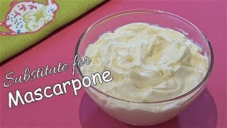 Substitute for Mascarpone Cheese [upl. by Arama]