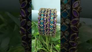 Blue and violet Bangles 💙💜 at Rs 199  Delivery charges WhatsApp8124396046 [upl. by Krein]