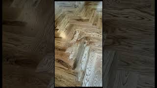 Custom herringbone patterns by The Hardwood Guys herringbone home homeimprovement hardwood [upl. by Tahpos]