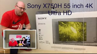 Unboxing Sony X750H 55 inch 4K Ultra HD [upl. by Aronoel10]