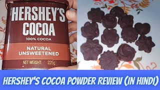 Hersheys Cocoa powder reviewNatural unsweetened and 100 cocoaHersheys cocoa powder [upl. by Ahsimak]