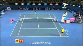 Maria Sharapova vs Maria Kirilenko 2010 AO Highlights Part 22 [upl. by Leima]