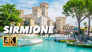 Sirmione Lake Garda Italy amp Grotte di Catullo Roman Ruins  4K quotWALKING FULL CITY TOUR [upl. by Humphrey]