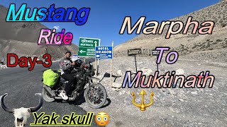 😍MARPHA TO MUKTINATH 🔱DAY3 beautiful village of nepal 🇳🇵rudramotoxplorer muktinathtemple br22 [upl. by Canada]