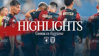 GENOA 10 REGGIANA  HIGHLIGHTS  COPPA ITALIA FRECCIAROSSA 2425 [upl. by Hewet]