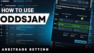 Arbitrage Betting Tutorial RiskFree Sports Betting  How to Use OddsJam [upl. by Zippel438]