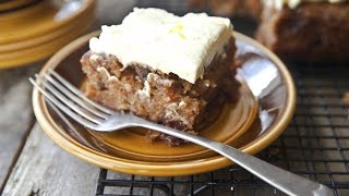 Easy Carrot Cake Recipe  The Frugal Chef [upl. by Gilbye]