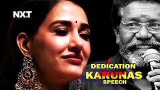 Surya dedication Karunas Speech  Disha  Yogi  Redin  Gnanavel  Kanguva Tamil CinemaNXTTV [upl. by Isyed]