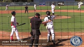 Josh Knoth Prospect Video RHP Patchogue Medford High School Class of 2023 AC Games [upl. by Ajad921]