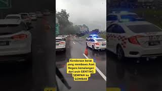 75 Kemalangan di KM 352 arah barat dari GENTING SEMPAH ke GOMBAK [upl. by Iat]