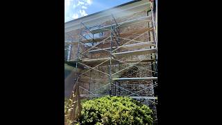 1st phase paint removal with lime pointing repairs preservation historical smallbusiness [upl. by Lazes]