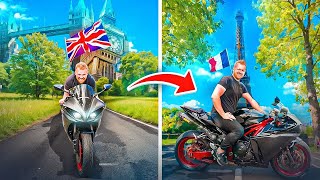 Riding my NEW Superbike from London to Paris [upl. by Akcirehs162]