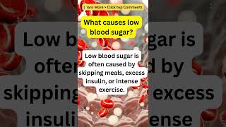 What causes low blood sugar [upl. by Naltiac]