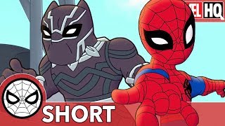 Knock Knock Whos There Spidey amp Black Panther  Marvel Super Hero Adventures  Now That’s Funny [upl. by Massingill]