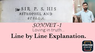 Sonnet1 from Astrophel and Stella by Sir Philip Sidney Loving in truthLine by Line Explanation [upl. by Wurtz]