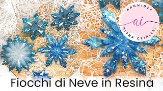 Tutorial Fiocchi di Neve in Resina Epossidica  Glitter Mix  Polveri di Mica [upl. by Morril]