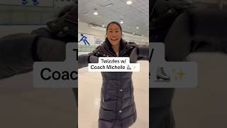 Types of Twizzles ⛸️🌀 skating skatingcoach figureskating coachmichellehong iceskating [upl. by Dylana]