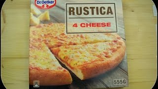 Dr Oetker Rustica 4 Cheese getestet von WieEsWohlSchmeckt Deutsch [upl. by Dorrahs]