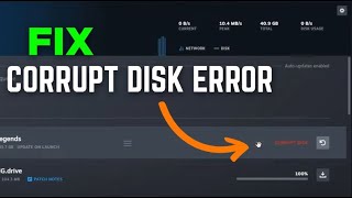 How do I Fix Corrupt Disk Error on Steam  Updated Guide [upl. by Yeslrahc]