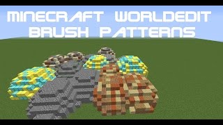 Minecraft Worldedit brush patterns [upl. by Bajaj]