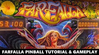 Farfalla Pinball Tutorial amp Gameplay 1983 Zaccaria [upl. by Amoreta]