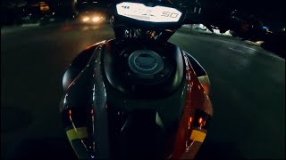 4k POV 2016 FZ07 Night Ride  Lots of Limiter [upl. by Athalie]