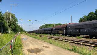 Güterzug mit 185 1559 und Koks in Falns nach Dunkerque [upl. by Merl]