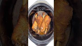 Slow Cooker Turkey Legs slowcooker crockpot turkeylegs thanksgivingrecipes holidayrecipes [upl. by Dugan]