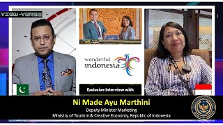 Indonesia Booming TourismHow  Interview with Deputy Minister Marketing MoTCEIndonesia [upl. by Annawd]